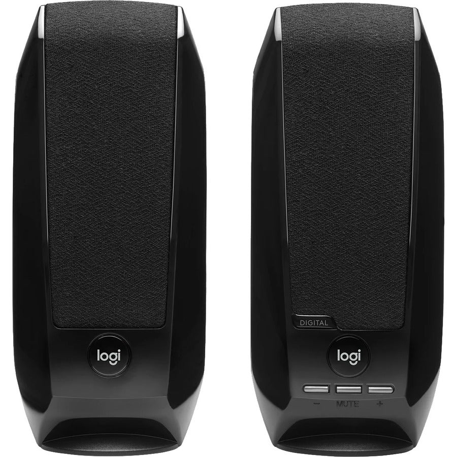 Logitech S-150 2.0 Speaker System - 1.20 W RMS - Black Logitech S-150 2.0 Speaker System - 1.20 W RMS - Black